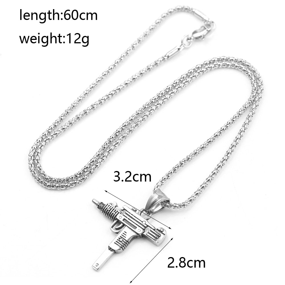 Submachine Gun Pistol Necklaces
