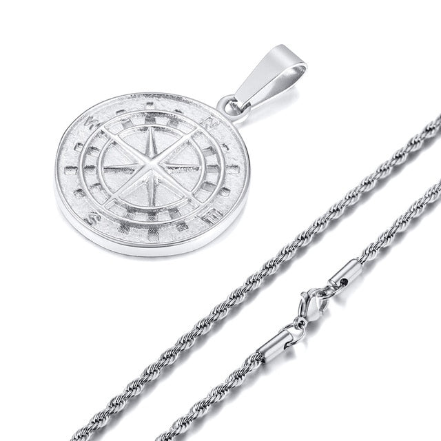 Men's Compass Necklaces